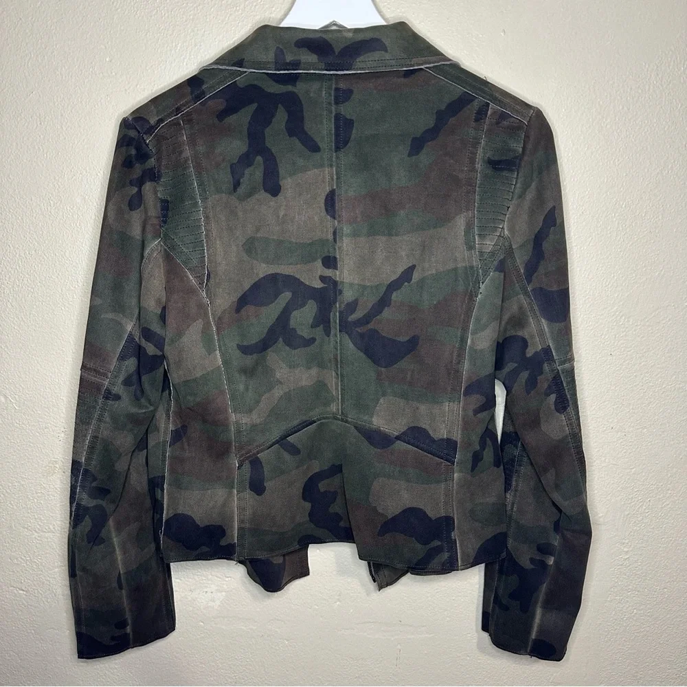 Anthropologie Marrakech Marni Scuba Suede Jacket in Camo Size M - Picture 5 of 8